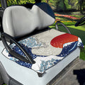 Ancient Great Japanese Wave Print Golf Cart Seat Cover