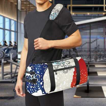 Ancient Great Japanese Wave Print Gym Bag