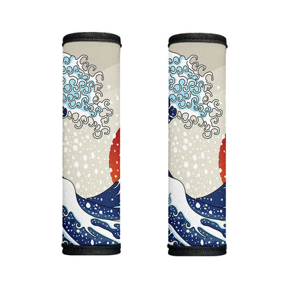 Ancient Great Japanese Wave Print Handle Covers