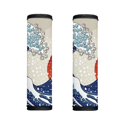 Ancient Great Japanese Wave Print Handle Covers