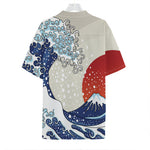 Ancient Great Japanese Wave Print Hawaiian Shirt