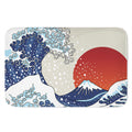 Ancient Great Japanese Wave Print Indoor Door Mat
