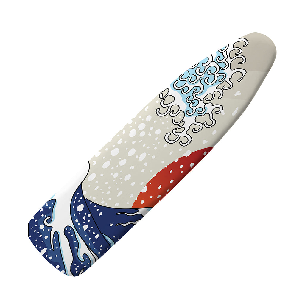 Ancient Great Japanese Wave Print Ironing Board Cover