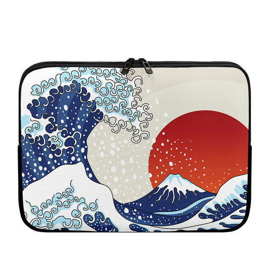 Ancient Great Japanese Wave Print Laptop Sleeve