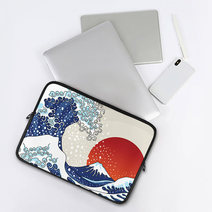 Ancient Great Japanese Wave Print Laptop Sleeve