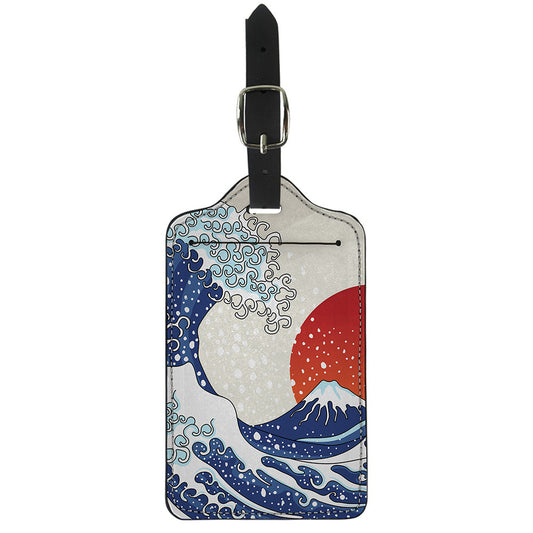 Ancient Great Japanese Wave Print Luggage Tag