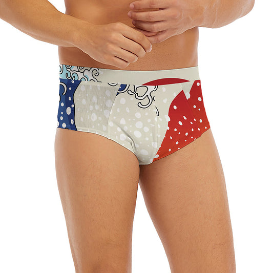 Ancient Great Japanese Wave Print Men's Briefs