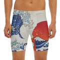 Ancient Great Japanese Wave Print Men's Long Boxer Briefs