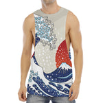 Ancient Great Japanese Wave Print Men's Muscle Tank Top