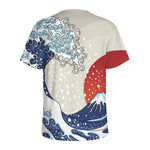 Ancient Great Japanese Wave Print Men's Sports T-Shirt
