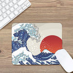 Ancient Great Japanese Wave Print Mouse Pad
