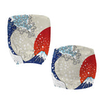 Ancient Great Japanese Wave Print Office Chair Cover