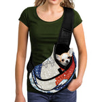 Ancient Great Japanese Wave Print Pet Sling Carrier