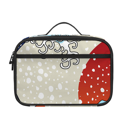 Ancient Great Japanese Wave Print Portable Lunch Bag