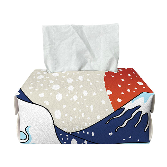 Ancient Great Japanese Wave Print Rectangle Tissue Box Cover