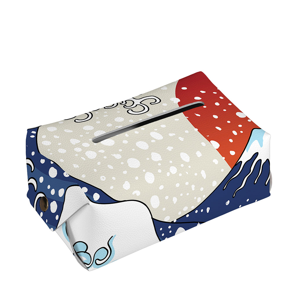 Ancient Great Japanese Wave Print Rectangle Tissue Box Cover