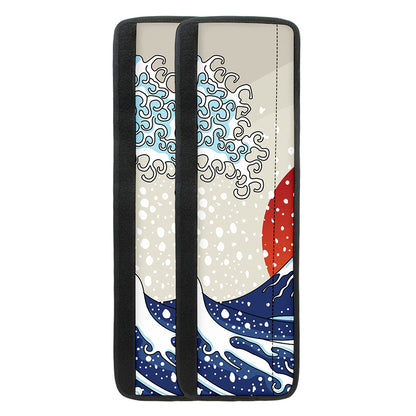 Ancient Great Japanese Wave Print Refrigerator Handle Covers