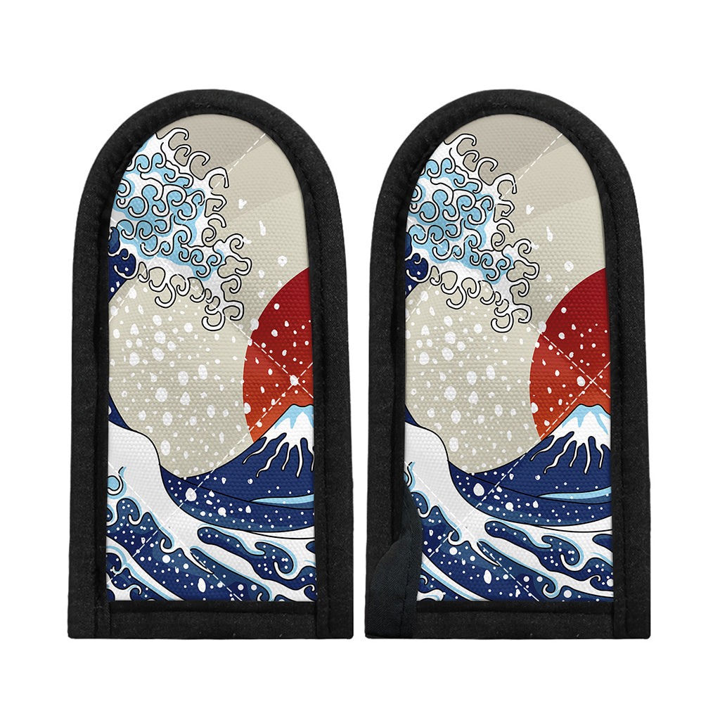 Ancient Great Japanese Wave Print Skillet Handle Cover