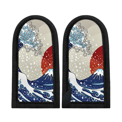 Ancient Great Japanese Wave Print Skillet Handle Cover