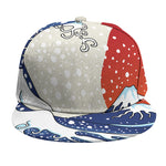 Ancient Great Japanese Wave Print Snapback Cap