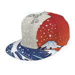 Ancient Great Japanese Wave Print Snapback Cap