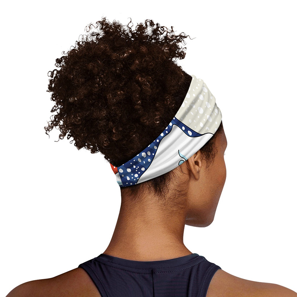 Ancient Great Japanese Wave Print Sports Headband
