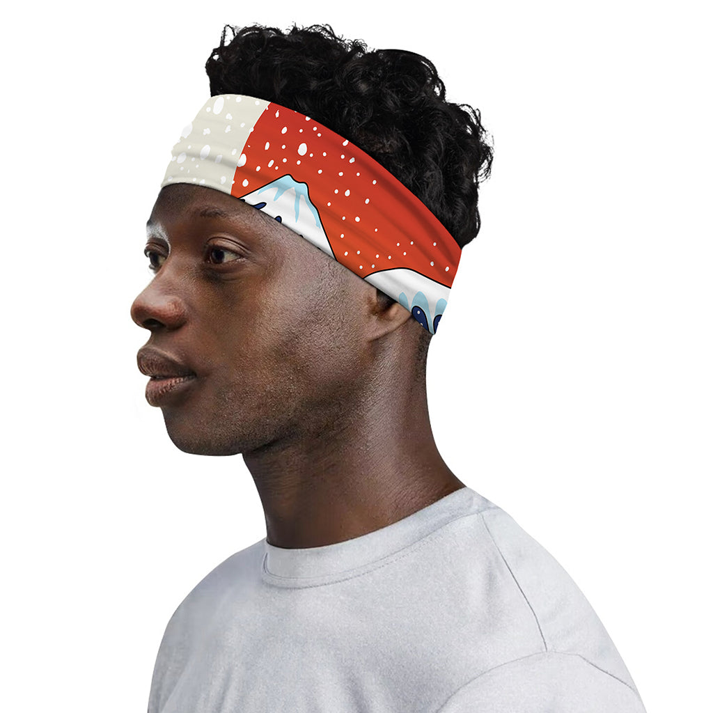 Ancient Great Japanese Wave Print Sports Headband