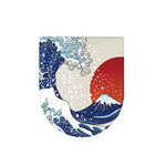 Ancient Great Japanese Wave Print Toilet Lid Cover