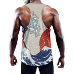 Ancient Great Japanese Wave Print Training Tank Top