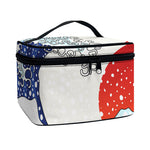 Ancient Great Japanese Wave Print Travel Makeup Bag