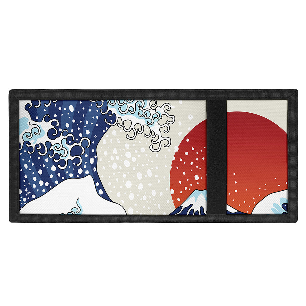 Ancient Great Japanese Wave Print Trifold Wallet