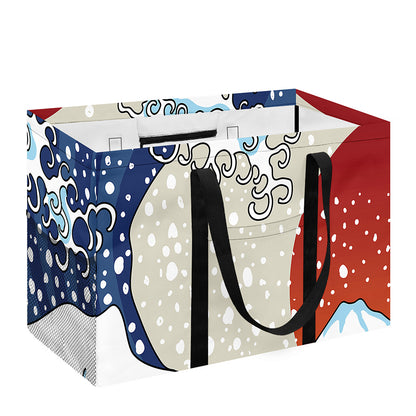 Ancient Great Japanese Wave Print Utility Tote Bag