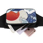 Ancient Great Japanese Wave Print Waist Bag