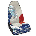Ancient Great Japanese Wave Print Waterproof Car Seat Cover