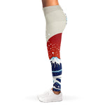 Ancient Great Japanese Wave Print Women's Leggings
