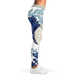 Ancient Great Japanese Wave Print Women's Leggings