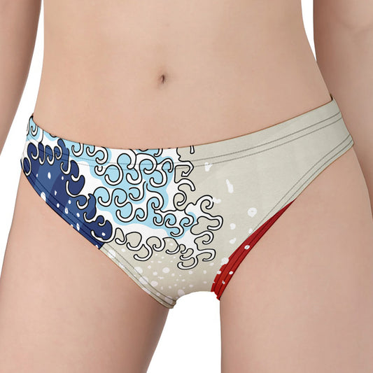 Ancient Great Japanese Wave Print Women's Panties