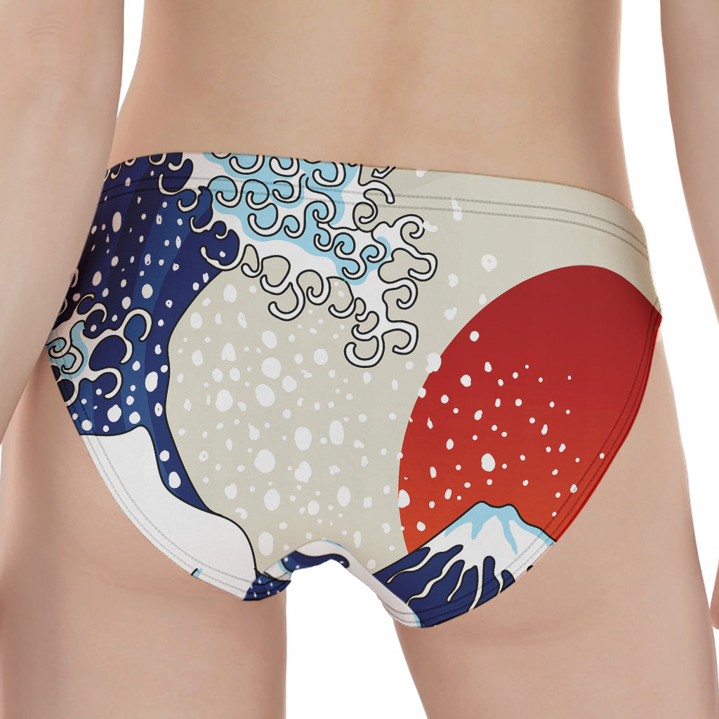 Ancient Great Japanese Wave Print Women's Panties