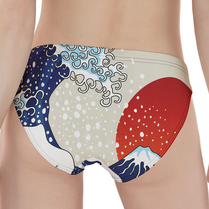 Ancient Great Japanese Wave Print Women's Panties