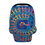 Ancient Indian Warli Tribal Print Baby Seat Cover