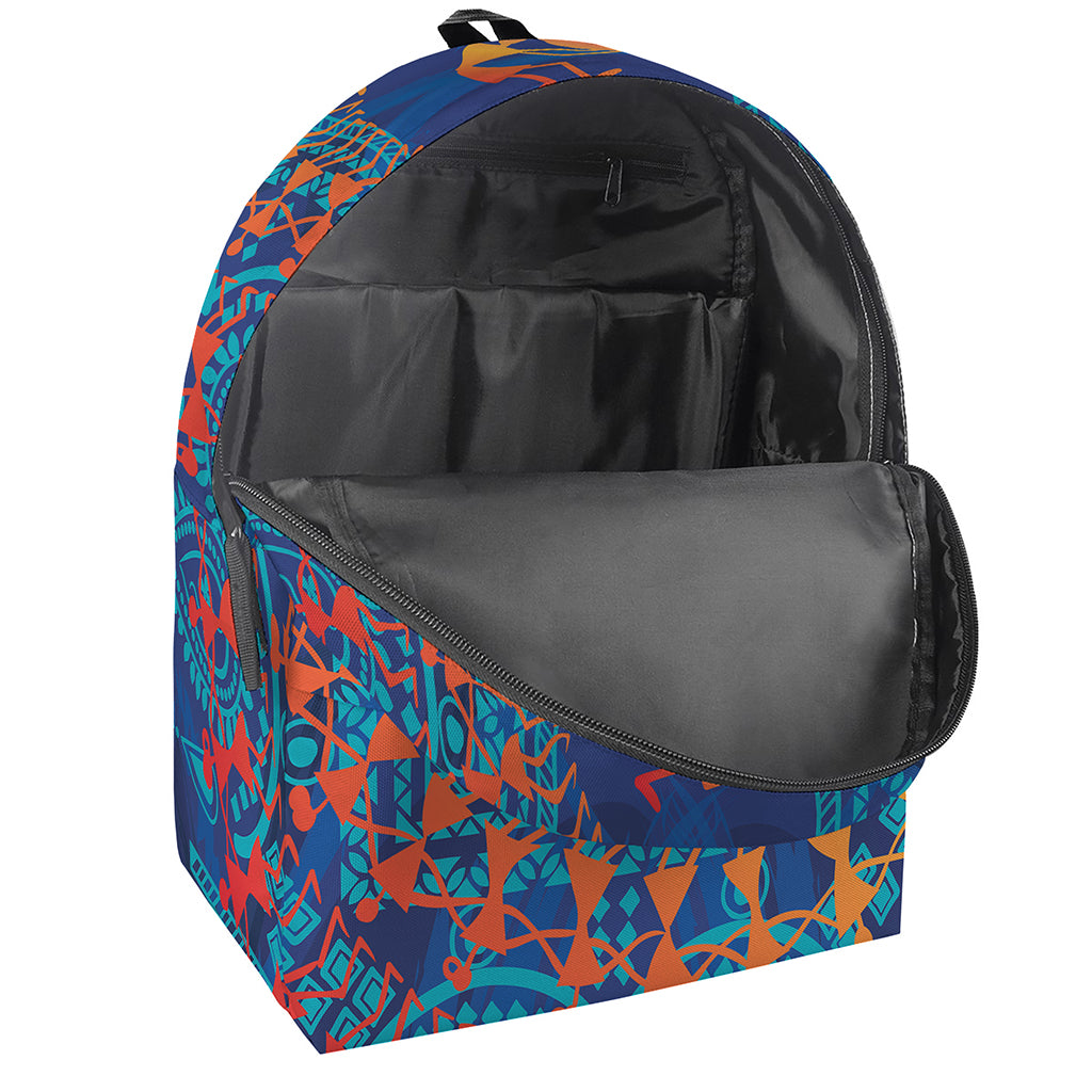 Ancient Indian Warli Tribal Print Backpack