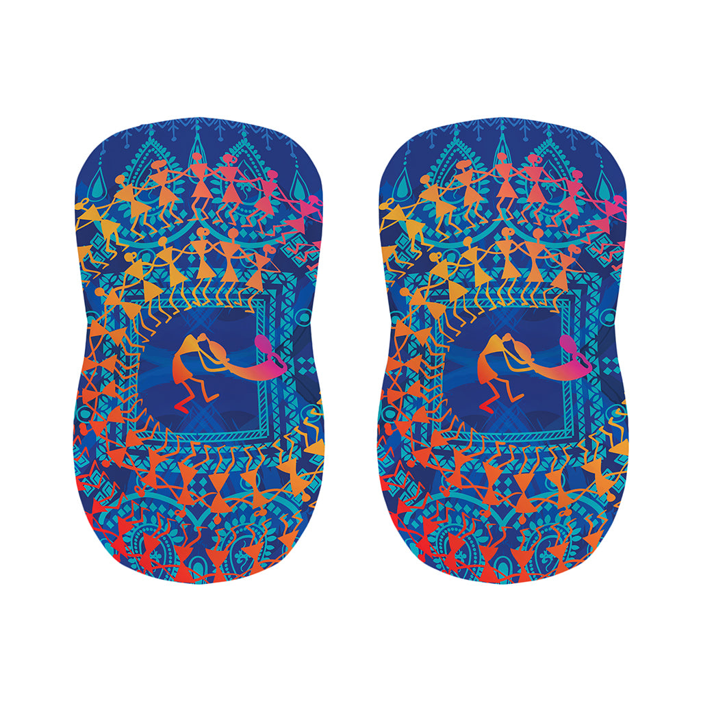 Ancient Indian Warli Tribal Print Bar Stool Covers