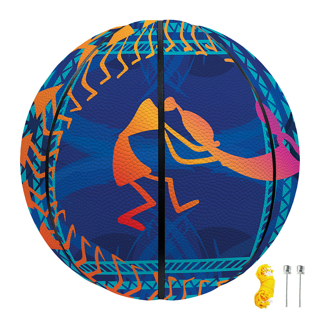 Ancient Indian Warli Tribal Print Basketball