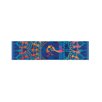 Ancient Indian Warli Tribal Print Bed Runner
