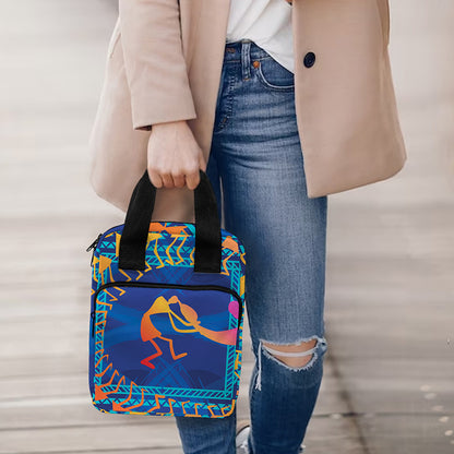 Ancient Indian Warli Tribal Print Bible Tote Bag
