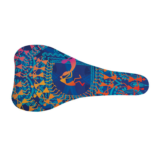 Ancient Indian Warli Tribal Print Bicycle Seat Cover