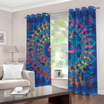 Ancient Indian Warli Tribal Print Blackout Grommet Curtains