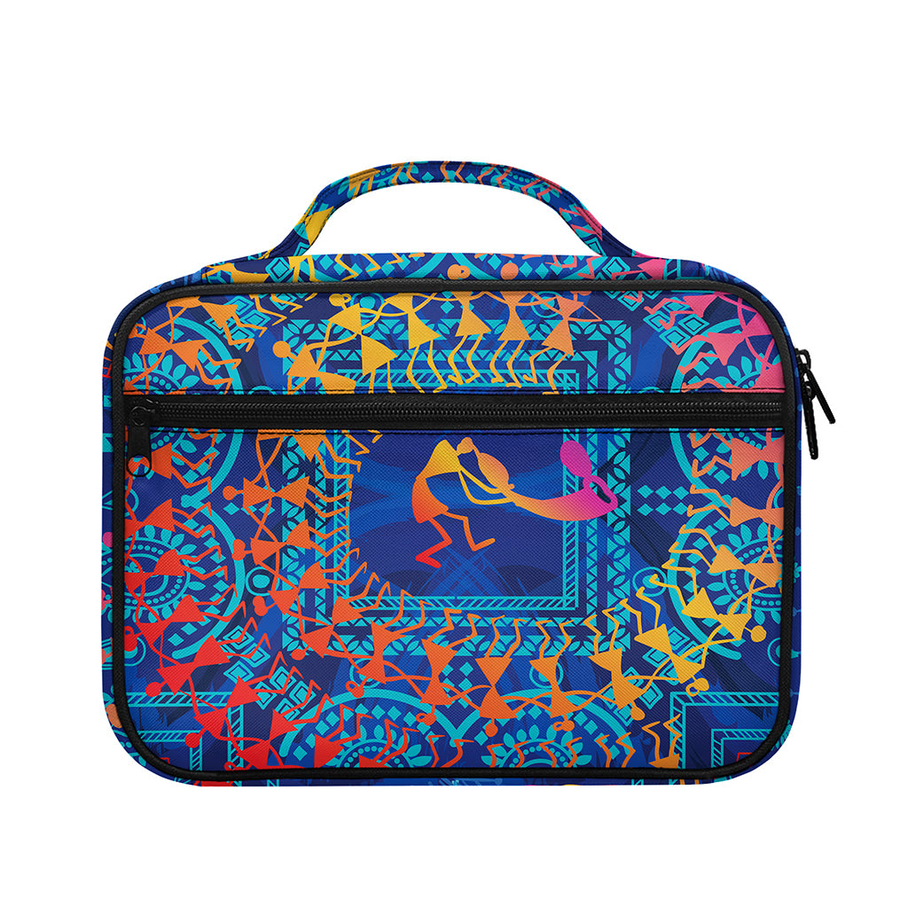 Ancient Indian Warli Tribal Print Briefcase Bible Bag