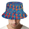 Ancient Indian Warli Tribal Print Bucket Hat