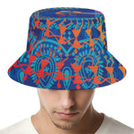 Ancient Indian Warli Tribal Print Bucket Hat